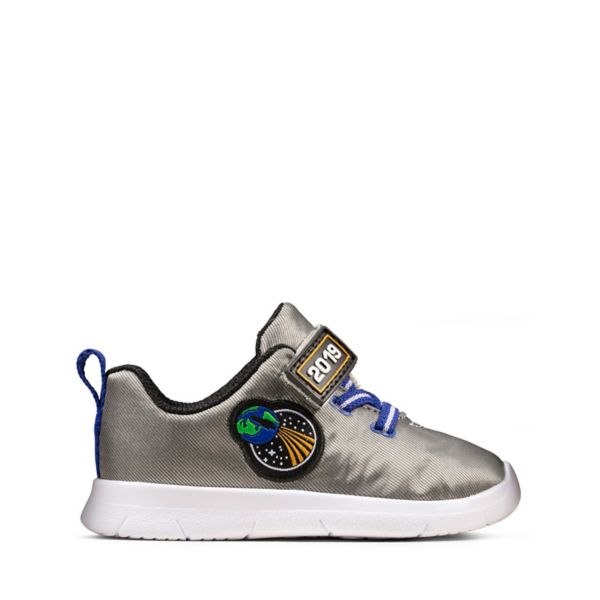 Clarks Boys Ath Geo Toddler Casual Shoes Silver | CA-8253491